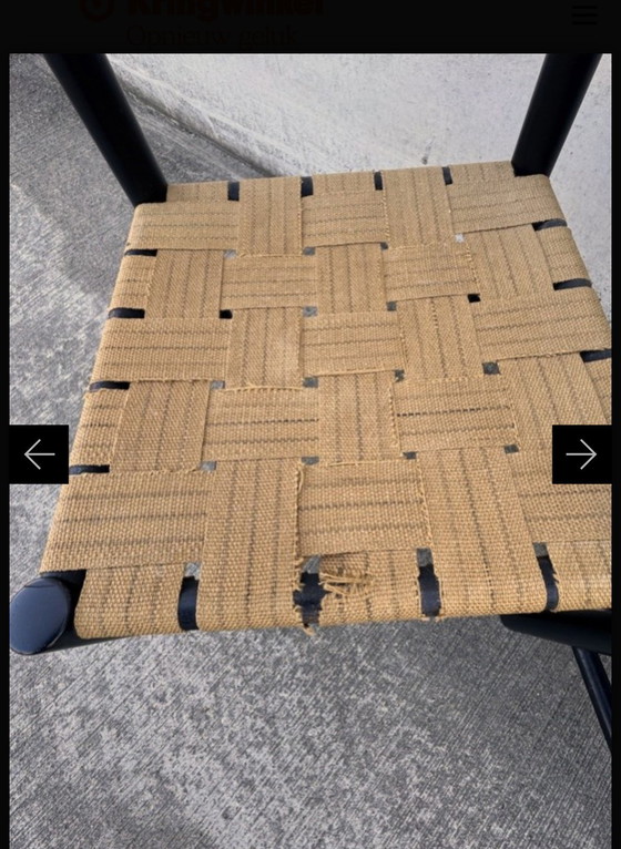 Image 1 of Set da pranzo Fritz Hansen in papercord di Mogens Lassen