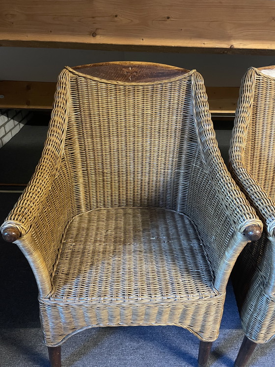 Image 1 of 4 poltrone Rotan vintage