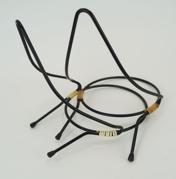 Image 1 of Set aus 4 wandmontierten Blumentopfhaltern im Mid-Century-Stil, Metall und Kunststoff, 1950er Jahre