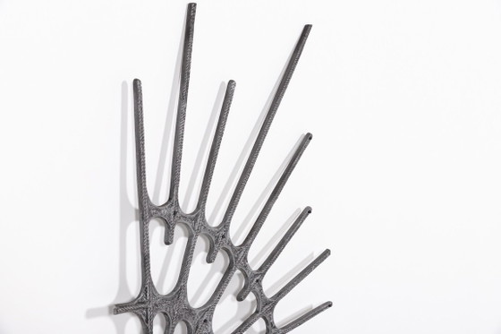 Image 1 of 1980’s Sculptural Brutalist door fixture/wall art