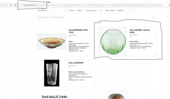 Art Deco Vase from Niemen Glassworks, Poland, 1930s, Grey (photo 2 of 10)