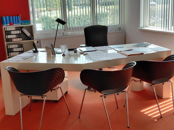 3x Vitra Ramen DX – Eetkamerstoelen, Metal, Plastic (photo 3 of 5)
