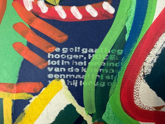 Image 1 of Thomas van der Linden - Mixed media collage on canvas