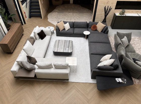Minotti Connery corner sofa 230x350cm production 2025 – Modular sofas, Leather, Textile (photo 2 of 7)