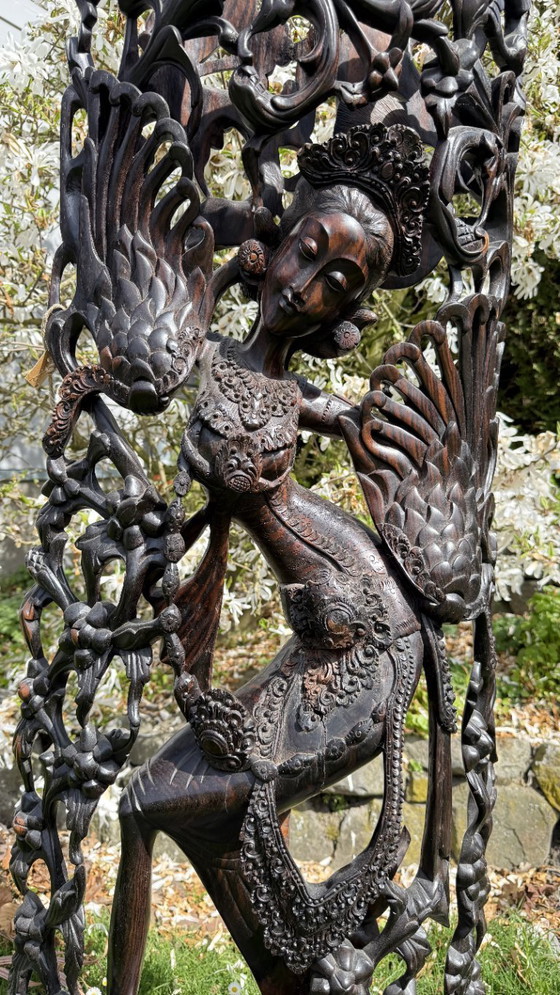 Image 1 of Monumental Balinese Coromandel Statue – 137 cm – Pita Maha Style