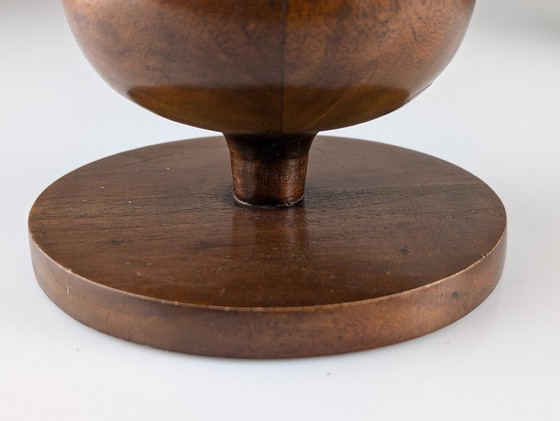 Image 1 of Pair of Adjustable Wood Table Lamps, 1970s