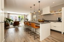 3 tabourets de bar Jess en cuir cognac