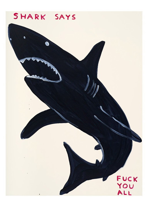 Shark Says - David Shrigley - Poster 50 × 70 cm