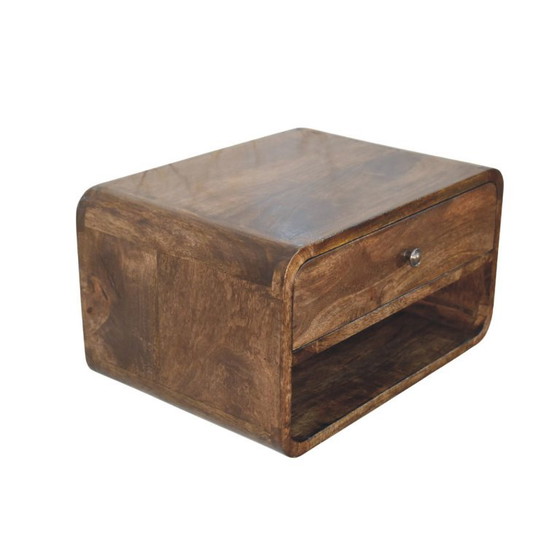 Modern Scandinavian Nightstand in Solid Mango Wood – Artisan (photo 8 of 10)