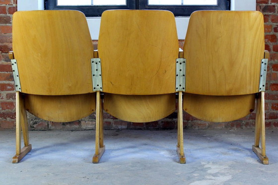 Image 1 of Fauteuils de cinéma vintage de Ton, années 1960, lot de 13