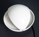 Vintage White Dijkstra Eclipse Wall Lamp