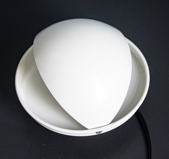 Image 1 of Vintage White Dijkstra Eclipse Wall Lamp