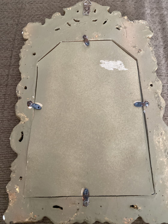 Image 1 of Miroir Hollywood Regency en bois vintage