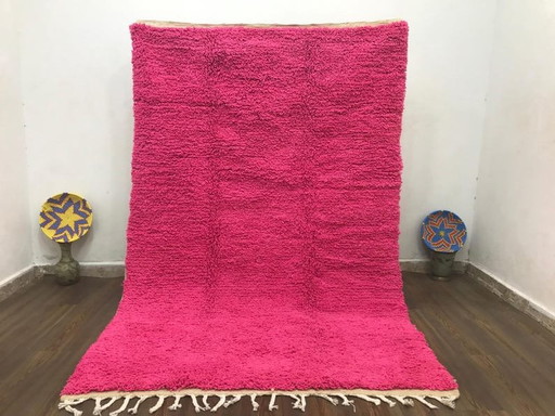 Tappeto berbero tradizionale rosa in lana naturale, dimensioni 150/250 cm – Ahrend, vloerkleden en tapijten, Wool
