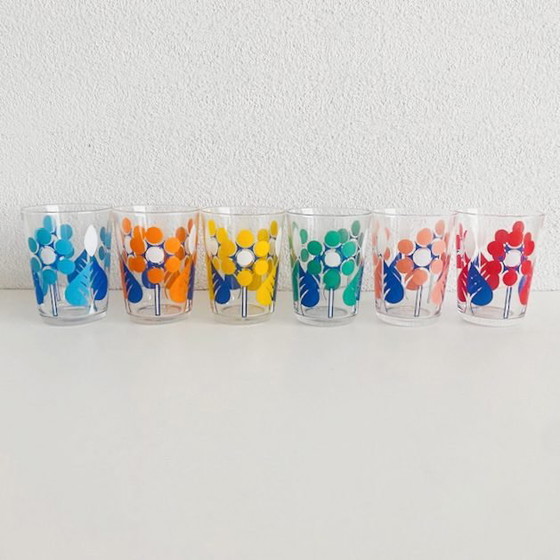 Image 1 of Set bicchieri da limonata vintage anni '70 a pois