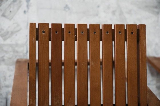 Image 1 of Aldo Jacober voor Alberto Bazzani: 4 Trieste-stoelen, vintage design uit de jaren 60.