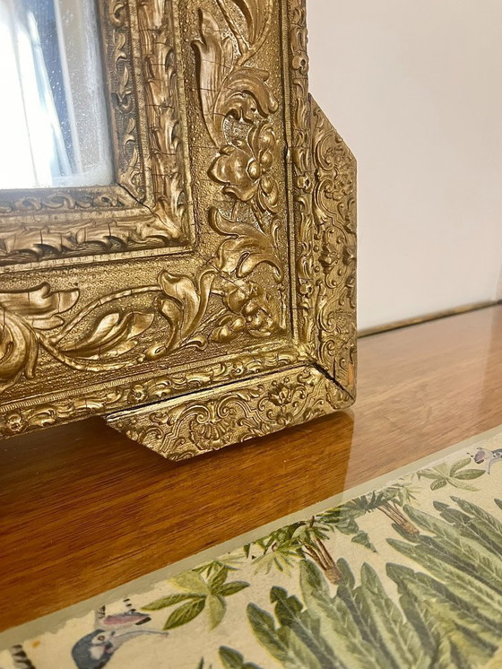 Image 1 of Antieke Franse kuifspiegel 85x58cm