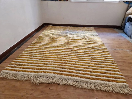Tappeto marocchino tessuto a mano - design a livello marrone scuro - lana - 303 x 202 cm – Tappeti, Wool (photo 4 of 8)