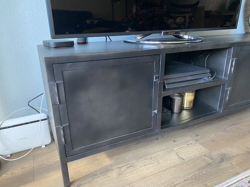 TV meubel Carpino zwart Metalic
