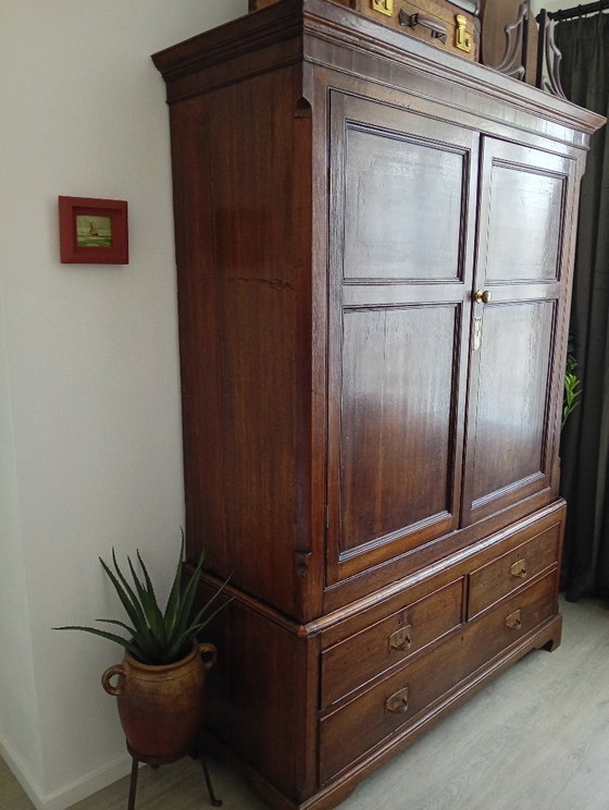 Armoire ancienne en chêne – Meubles de rangement, Wood, Brass (photo 15 of 20)