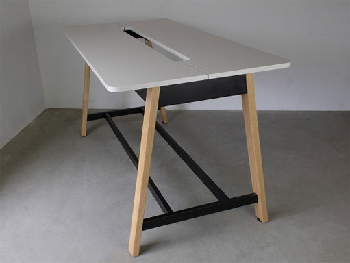 Haworth Intuity Park bench High table design Bangdesignatafel 