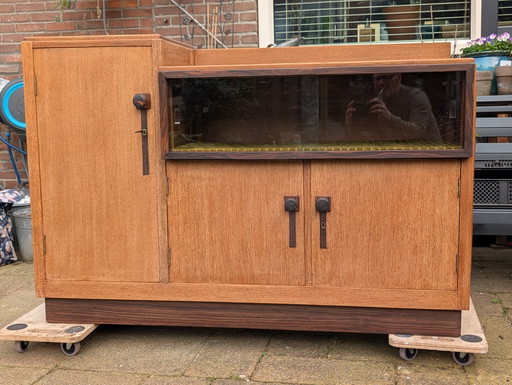 Art Deco, Hague School sideboard, Amsterdam School display cabinet