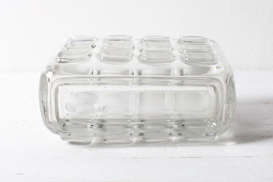 Image 1 of František Vizner Glass Jardinière Vase, Mid-Century Czech Design