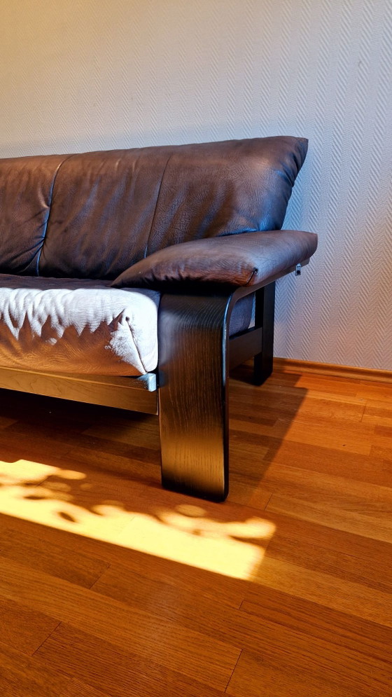 Rolf Benz per Musterring Divano in Pelle – Divani, Legno (photo 8 of 10)
