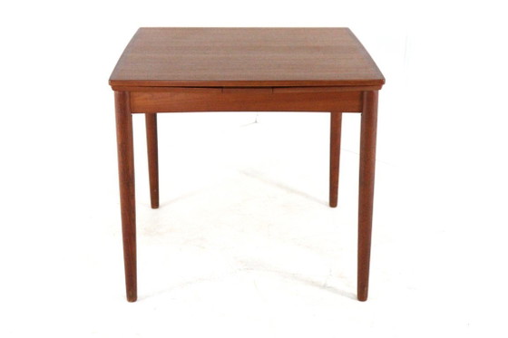 Image 1 of Compact Poul Hundevad for Hundevad & Co extendable dining table vintage