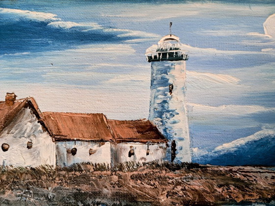 Image 1 of M.WILSON - Lighthouse - Artist's painting