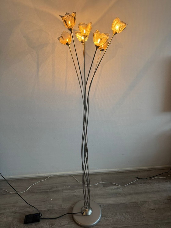 Image 1 of Unique floor lamp from Massive with 7 metal roses
