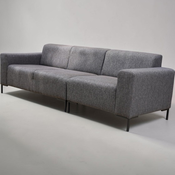 Image 1 of Canapé 3 places en tissu gris (nettoyé par un professionnel)