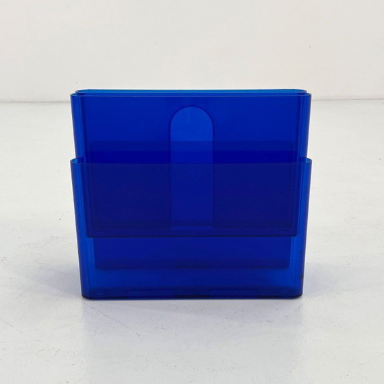 Image 1 of Portariviste in Lucite blu di Giotto Stoppino per Kartell, anni '70