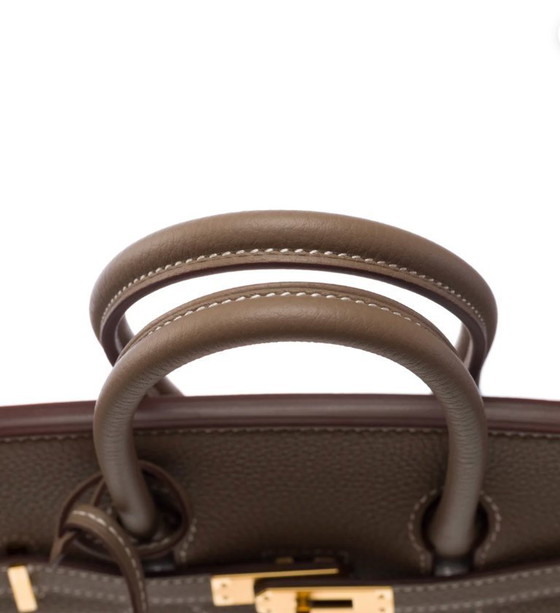 Image 1 of Sac HERMES Birkin 25 en cuero Étoupe - 103575