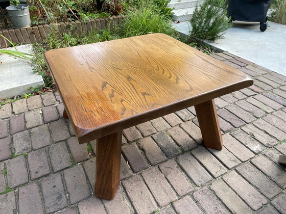 Midcentury Brutalismus Couchtisch – Couchtische, Holz (photo 3 of 9)