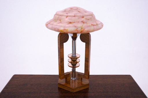 Art Deco table lamp, circa 1950, Poland.