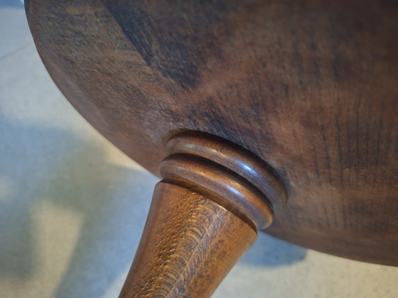 Image 1 of Vintage houten plantentafel / bijzettafel Barley Twist