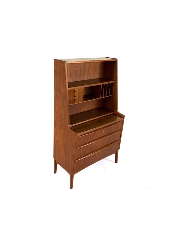 Image 1 of Vintage Danish teak secretary desk '60