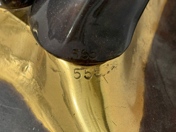 Image 1 of Table basse Hollywood Regency par Willy Daro, Belgique, années 1970