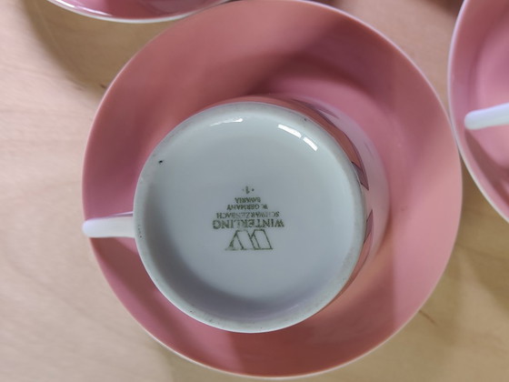 Image 1 of Juego de 4 tazas y platillos Winterling Bavaria de la década de 1980
