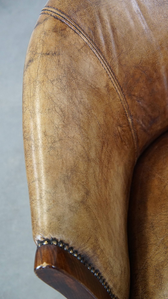 Image 1 of Beef Leather Tubchair