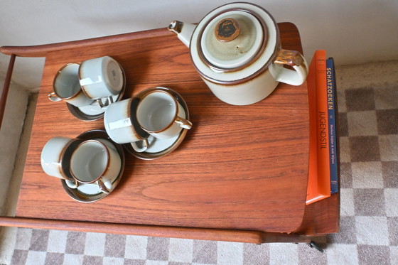 Image 1 of Vintage Teak Barcart Met Tijdschriftvak