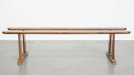 Image 1 of 2 x Panca da sala francese antica/ panca per tavolo da pranzo