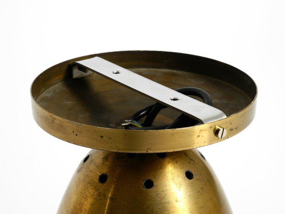Image 1 of Large original Mid Century Modern brass ceiling lamp