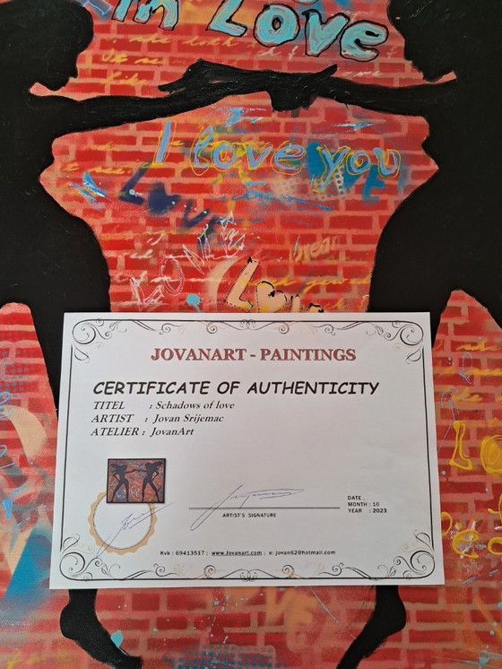 Image 1 of Jovan SRIJEMAC - Ombre d'amore - Dipinto dell'artista