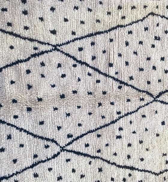 Tapis Beni Ouraine Fait Main Artisanale Traditionnelle Taille 3/4 M – Alessi, Wool (photo 5 of 7)
