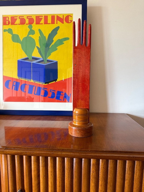 Image 1 of Présentoir à bijoux en bois rouge, France 1960s