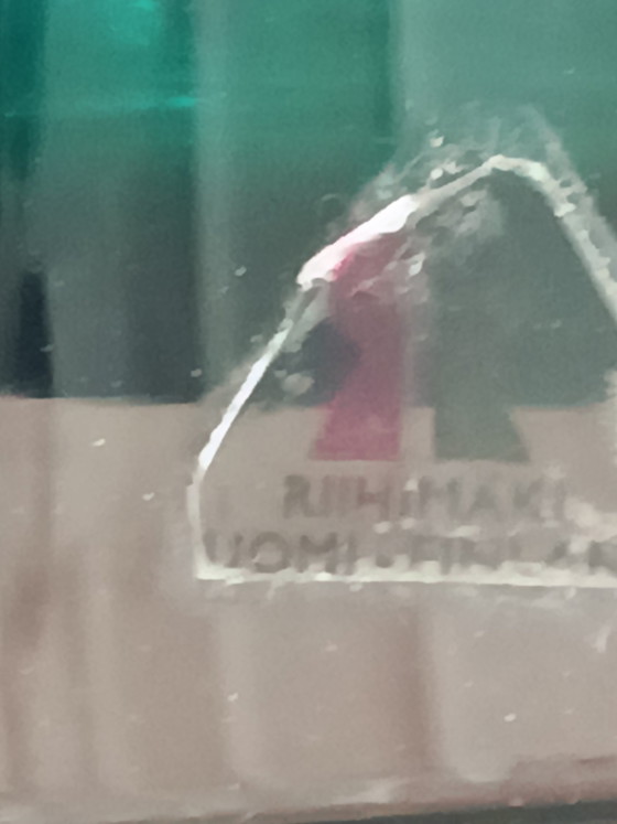 Riihimãen Lasi Oy Vaas 22cm Originele Sticker, Gegraveerd 1328 – Iittala, Vasi, Glass (photo 5 of 6)
