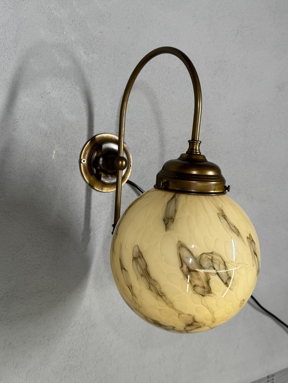 Image 1 of Suggestiva lampada da parete vintage marmorizzata di AGI Verlichting (Almelo)