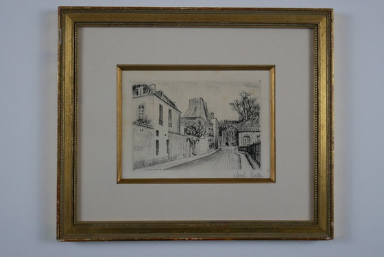 Image 1 of Gravure originale en noir et blanc signée Claude BRETON